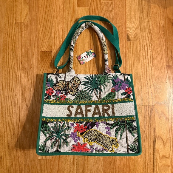 America & Beyond Handbags - Limited Edition Viral Safari Beaded Bag